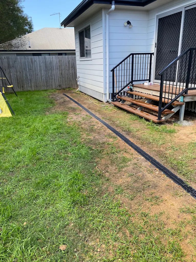Stormwater strip drain installation, Brent Smith Plumbing and Gas