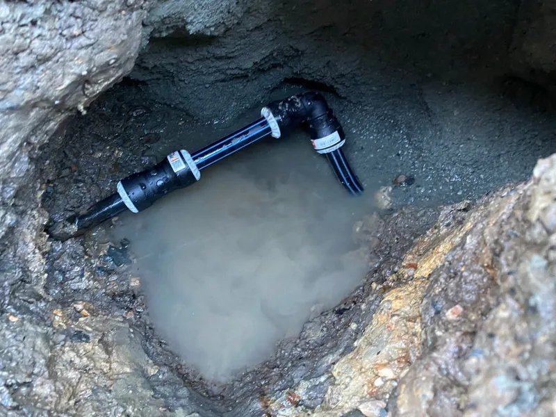 Burst water service repair, Brent Smith Plumbing and Gas