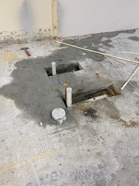 Floor waste and drainage rough-in, Brent Smith Plumbing and Gas