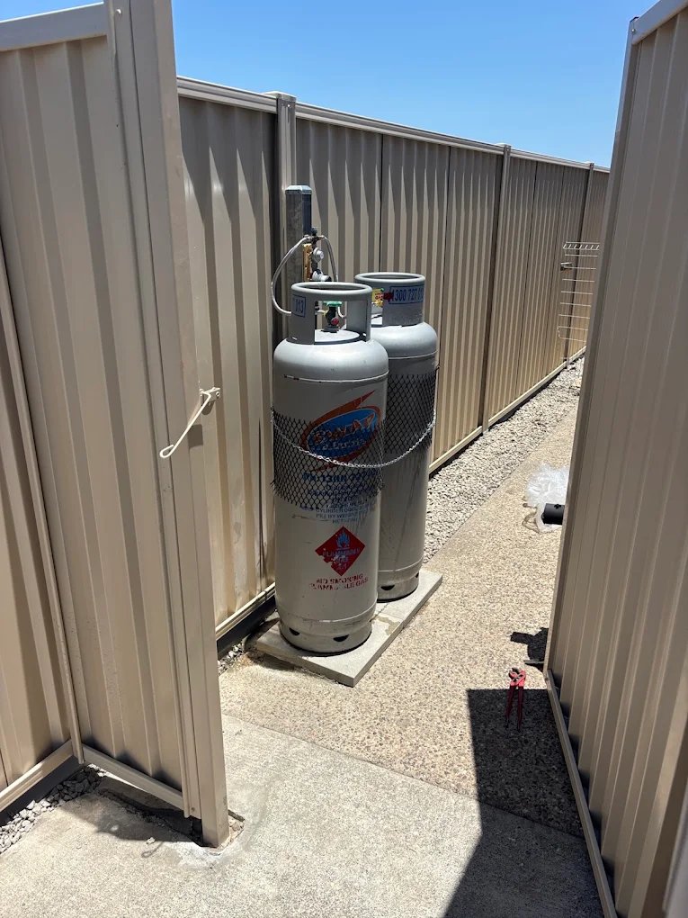 LPG gas bottle installation, Brent Smith Plumbing and Gas